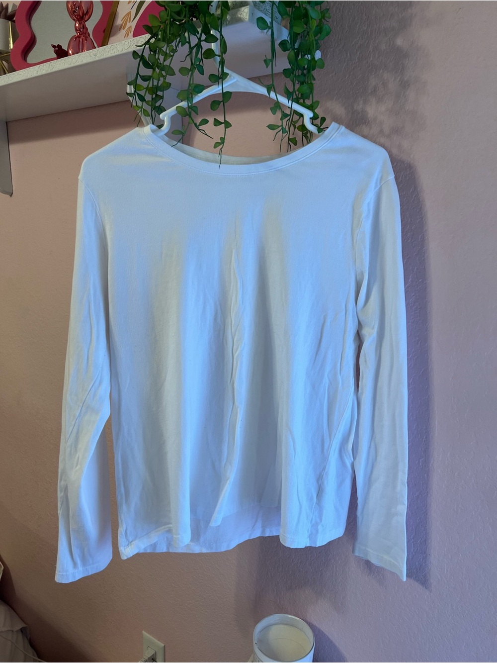 Time and Tru White Long Sleeve Tee